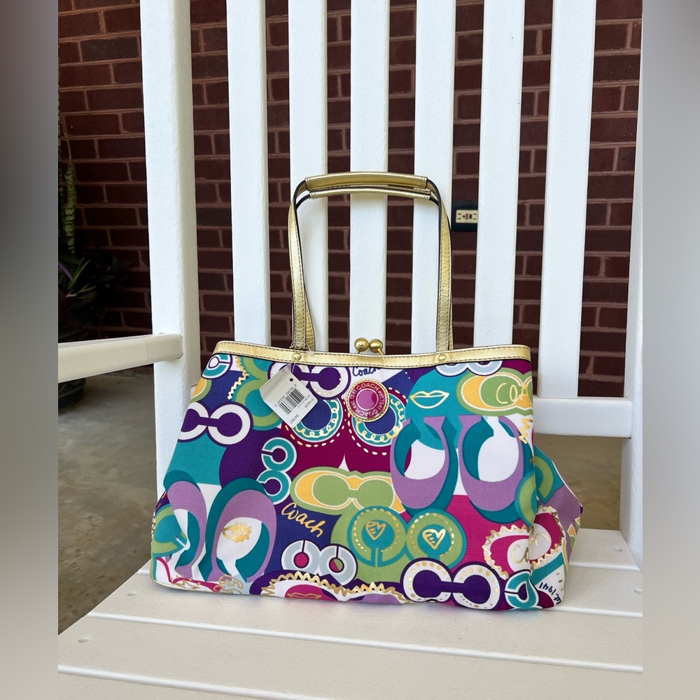 NWT Coach Multi Color Purse
